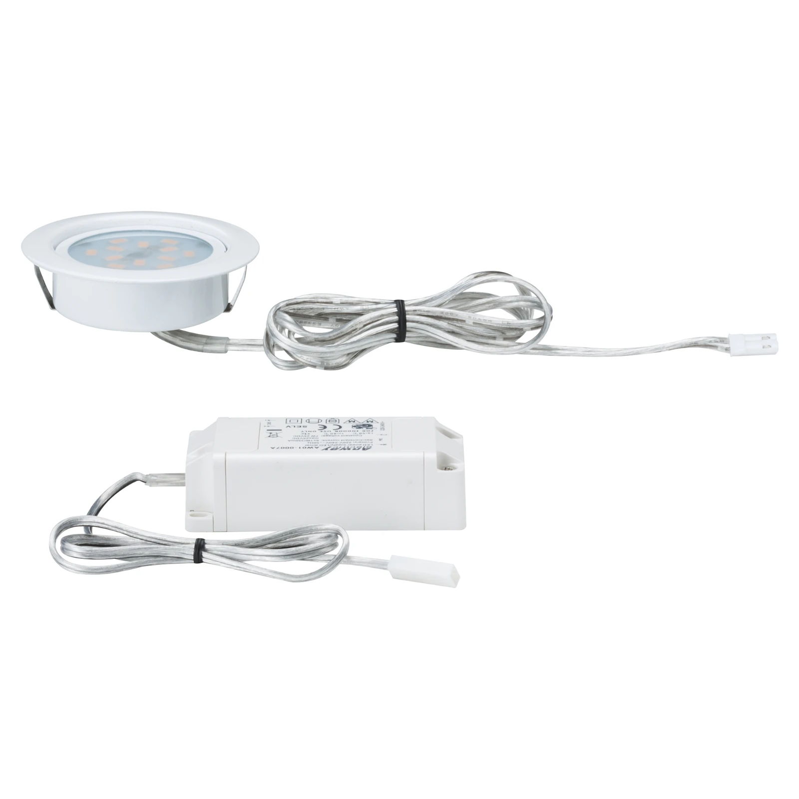 Paulmann Meubel inbouwspot LED 4,5W wit /metaal O65mm - 1-spot