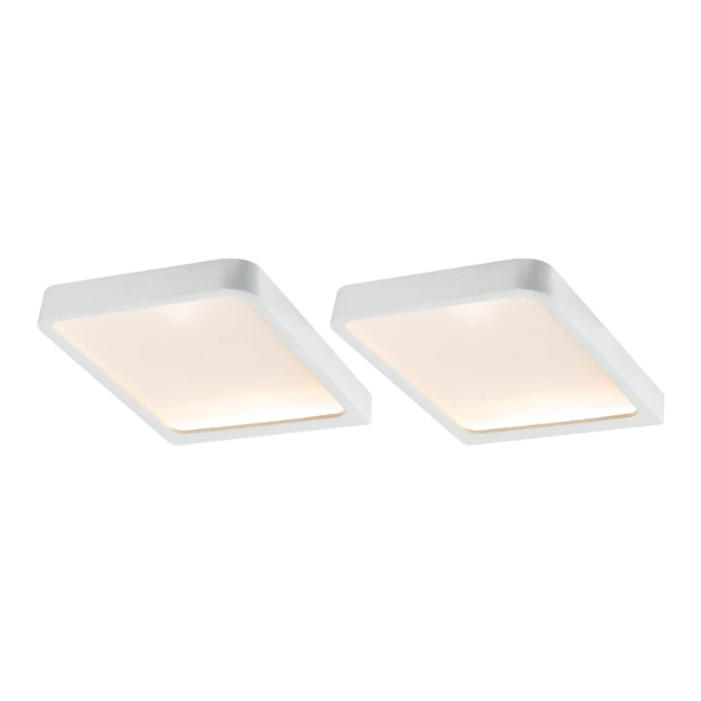 Paulmann LED-onderkastverlichting Vane vierkant (2 stuks)