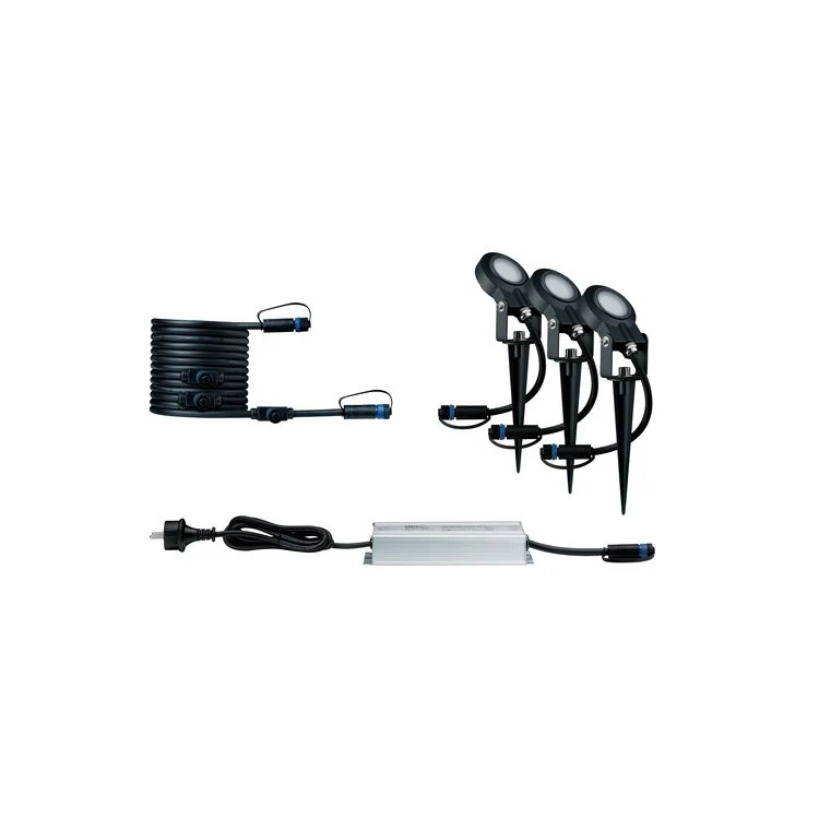 Paulmann Outd P & Sting set IP67 3000K 3x6W dim