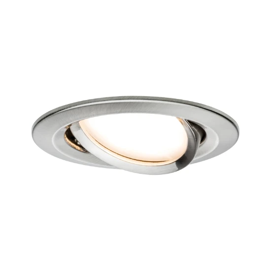 Paulmann LED-inbouwlamp Nova Plus Coin 6W O84 staal - 1-spot