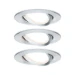 Paulmann LED-inbouwlamp Nova Plus Basisset O84mm 6W aluminium 3-spots
