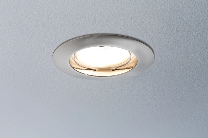 Paulmann LED Coin 3x7W dimbaar, geb. staal, O79mm