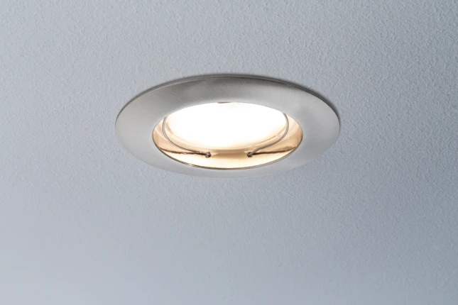 Paulmann LED Coin 3x7W dimbaar, geb. staal, O79mm