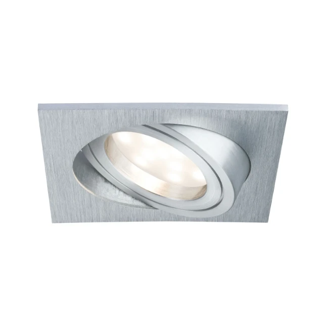 Paulmann LED Coin 3x7W dimb./zwenkb., alu, 90x90mm