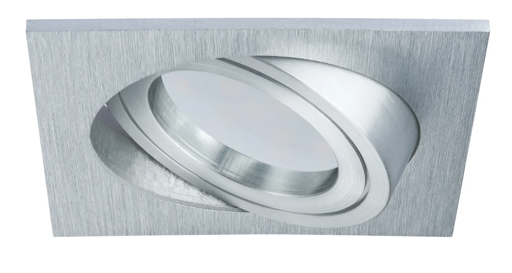 Paulmann LED Coin 3x7W dimb./zwenkb., alu, 90x90mm