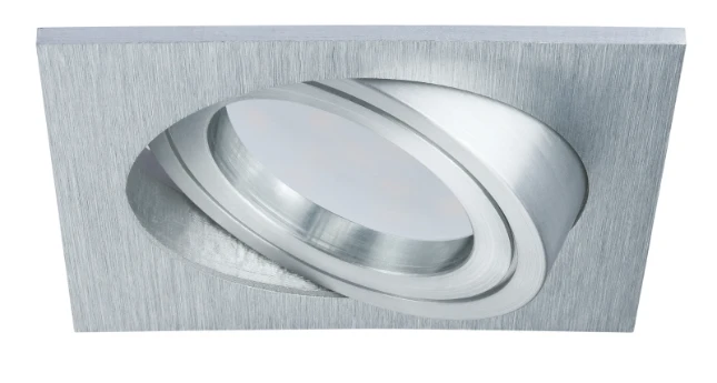 Paulmann LED Coin 3x7W dimb./zwenkb., alu, 90x90mm