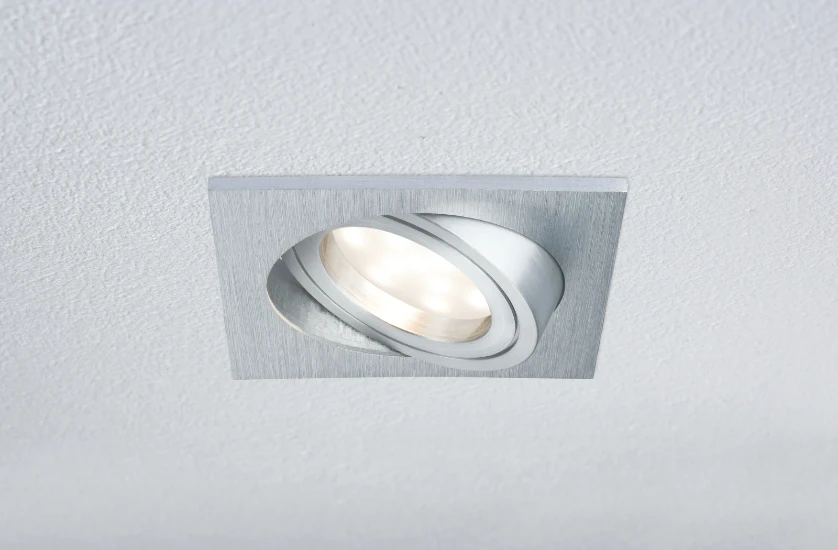 Paulmann LED Coin 3x7W dimb./zwenkb., alu, 90x90mm
