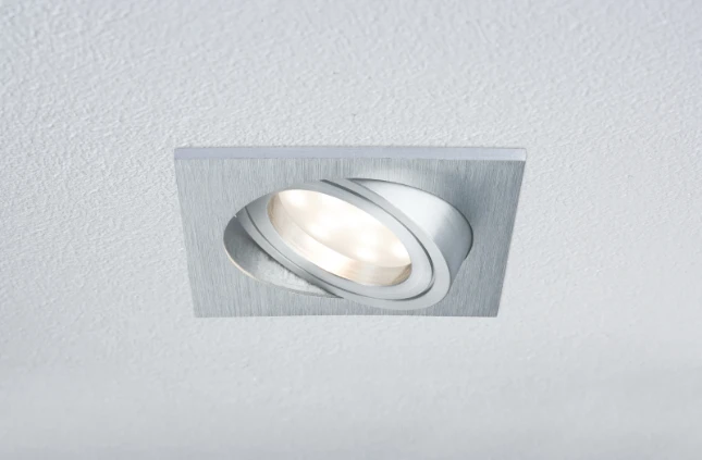 Paulmann LED Coin 3x7W dimb./zwenkb., alu, 90x90mm