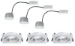 Paulmann LED Coin 3x7W dimb./zwenkb., alu, 90x90mm