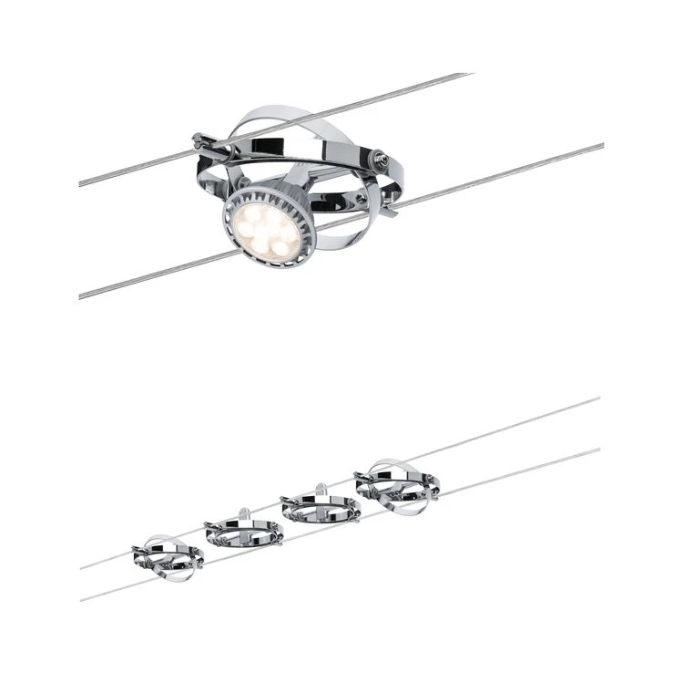 Paulmann WS Cardan max. 4x10 W GU5,3 chroom mat/ch