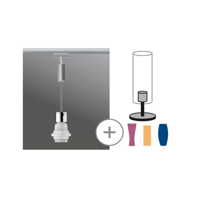 Paulmann URail Pendel 20W E27 dimbaar chroom
