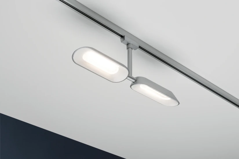 Paulmann URail LED-spot Dipper 2x8W 2700K dimbaar chroom mat