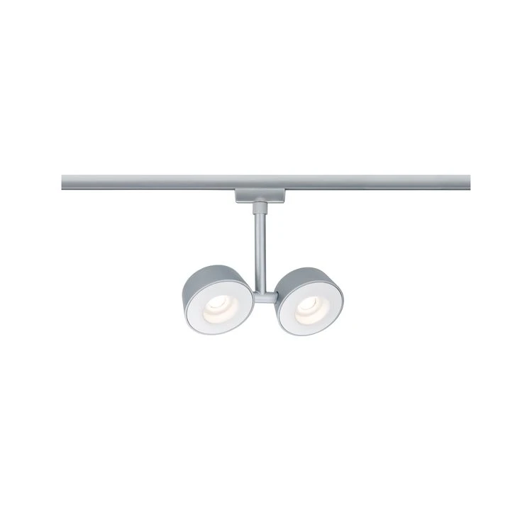 Paulmann URail LED-spot Pellet 2x6,7W 2700K dimbaar chroom mat