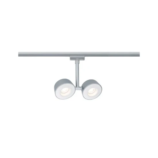 Paulmann URail LED-spot Pellet 2x6,7W 2700K dimbaar chroom mat