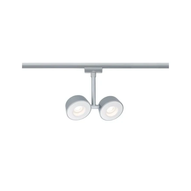 Paulmann URail LED-spot Pellet 2x6,7W 2700K dimbaar chroom mat
