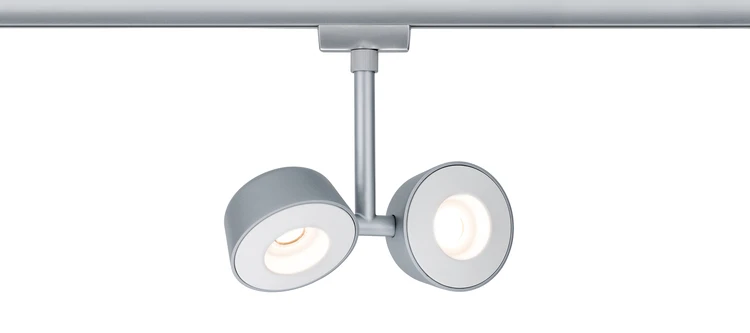 Paulmann URail LED-spot Pellet 2x6,7W 2700K dimbaar chroom mat