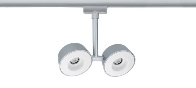 Paulmann URail LED-spot Pellet 2x6,7W 2700K dimbaar chroom mat