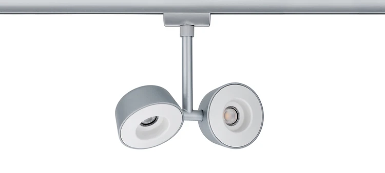 Paulmann URail LED-spot Pellet 2x6,7W 2700K dimbaar chroom mat