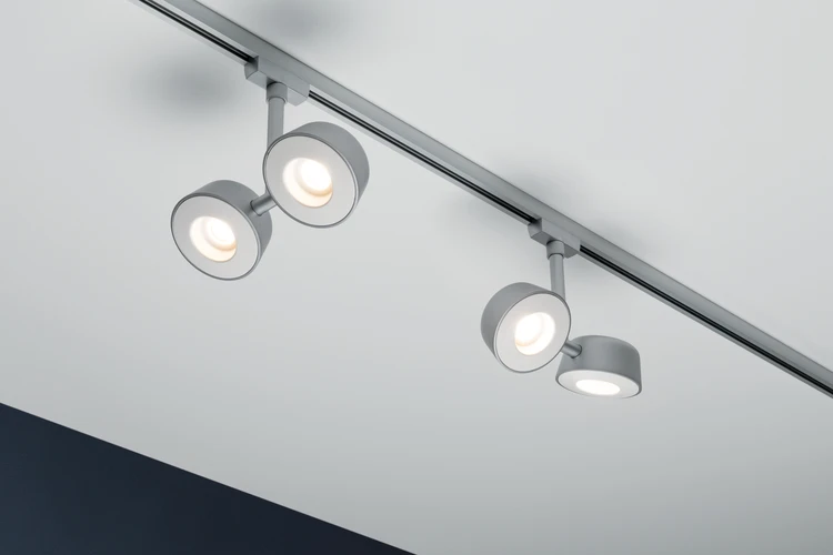 Paulmann URail LED-spot Pellet 2x6,7W 2700K dimbaar chroom mat