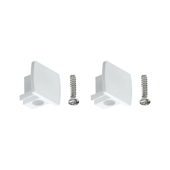 Paulmann URail Eindkappen wit (2 stuks)