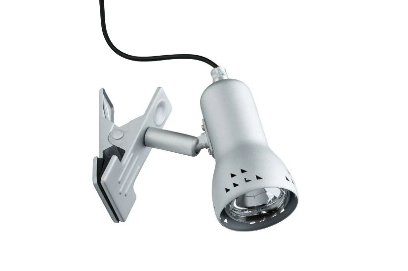 Paulmann Klemspot Gryps 40W E14 geborsteld staal