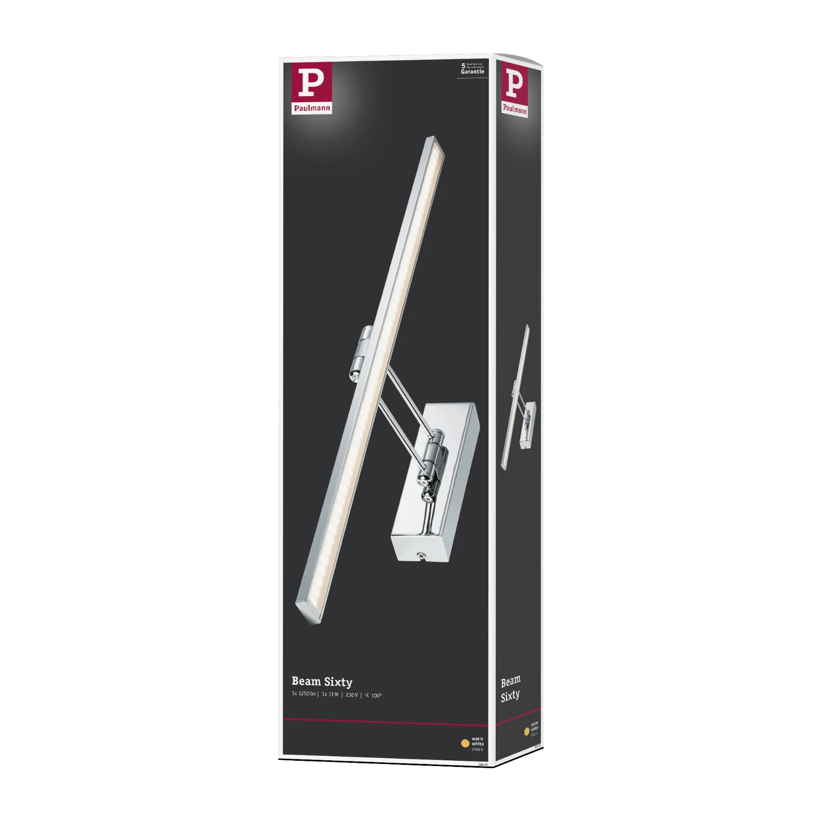 Paulmann LED-schilderij Galeria Beam 585mm 11W 2700K chroom