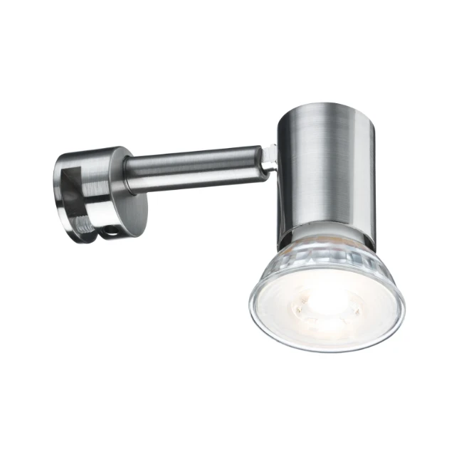 Paulmann LED-spiegellamp Simplo 5,3W staal