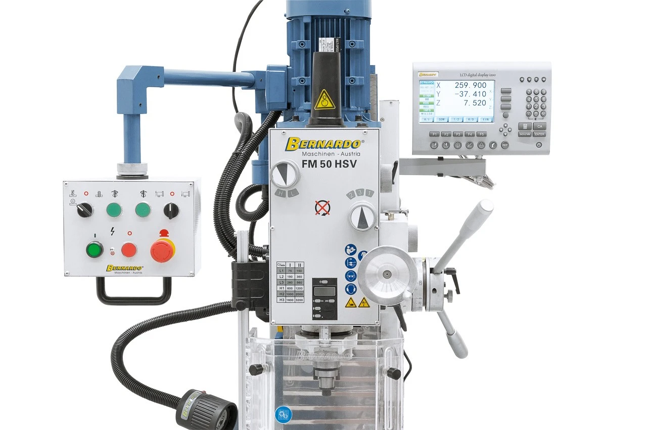 Bernardo Boor- & Freesmachine FM 50 HSV met 3-assige digitale uitlezing