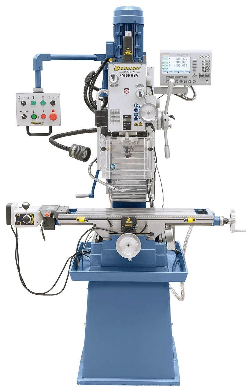 Bernardo Boor- & Freesmachine FM 55 HSV met 3-assige digitale uitlezing