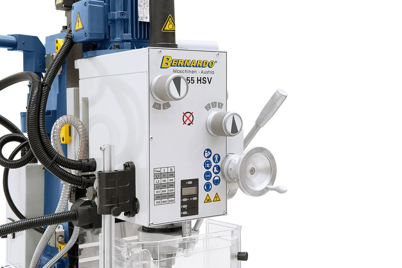 Bernardo Boor- & Freesmachine FM 55 HSV met 3-assige digitale uitlezing