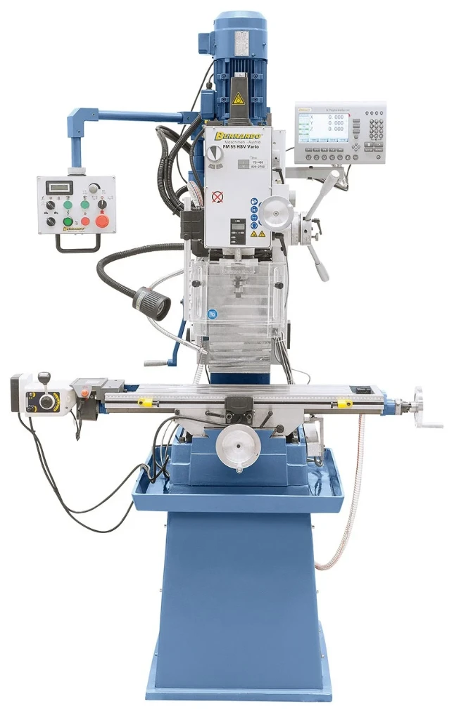 Bernardo Boor- & Freesmachine FM 55 HSV Vario met 3-assige digitale uitlezing