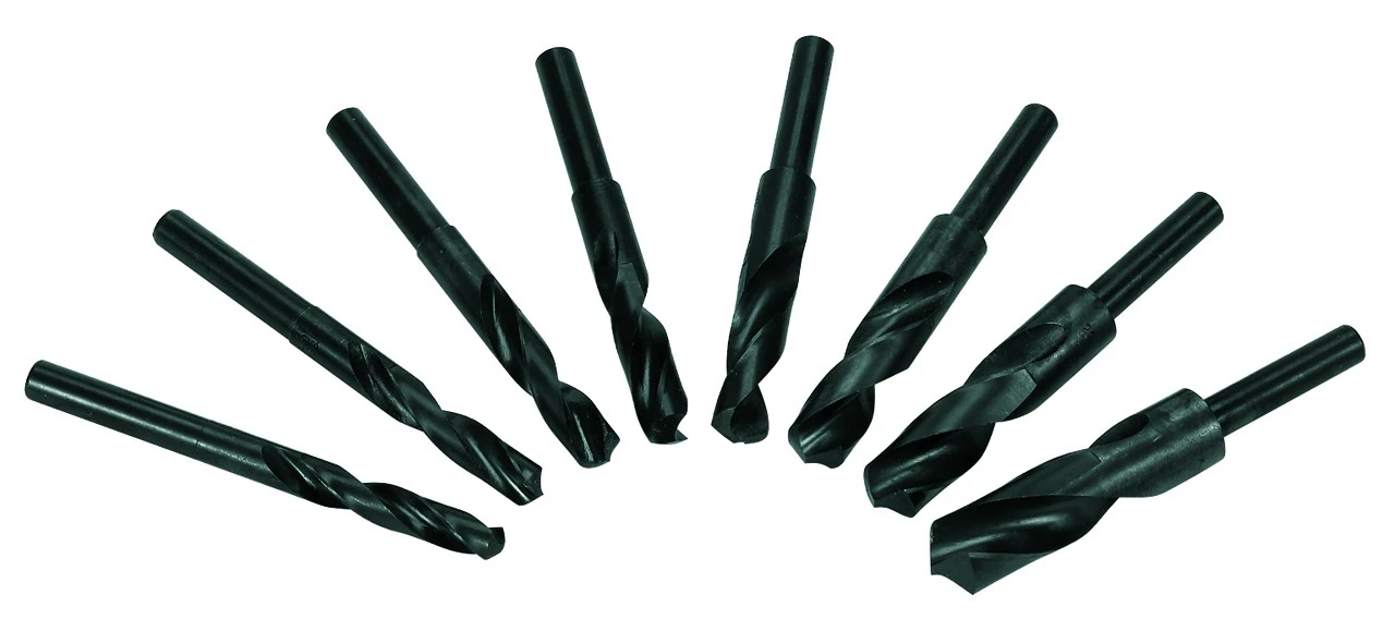 HSS Spiraalboren + Ronde schacht 8-delig - Set D