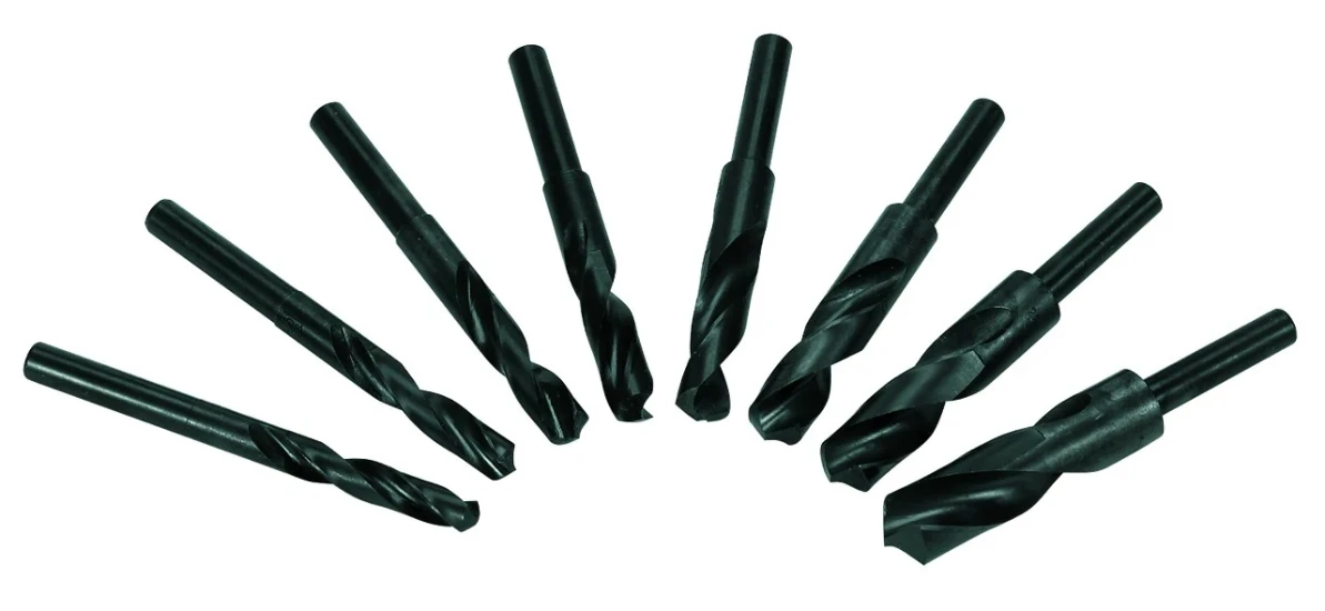 HSS Spiraalboren + Ronde schacht 8-delig - Set D