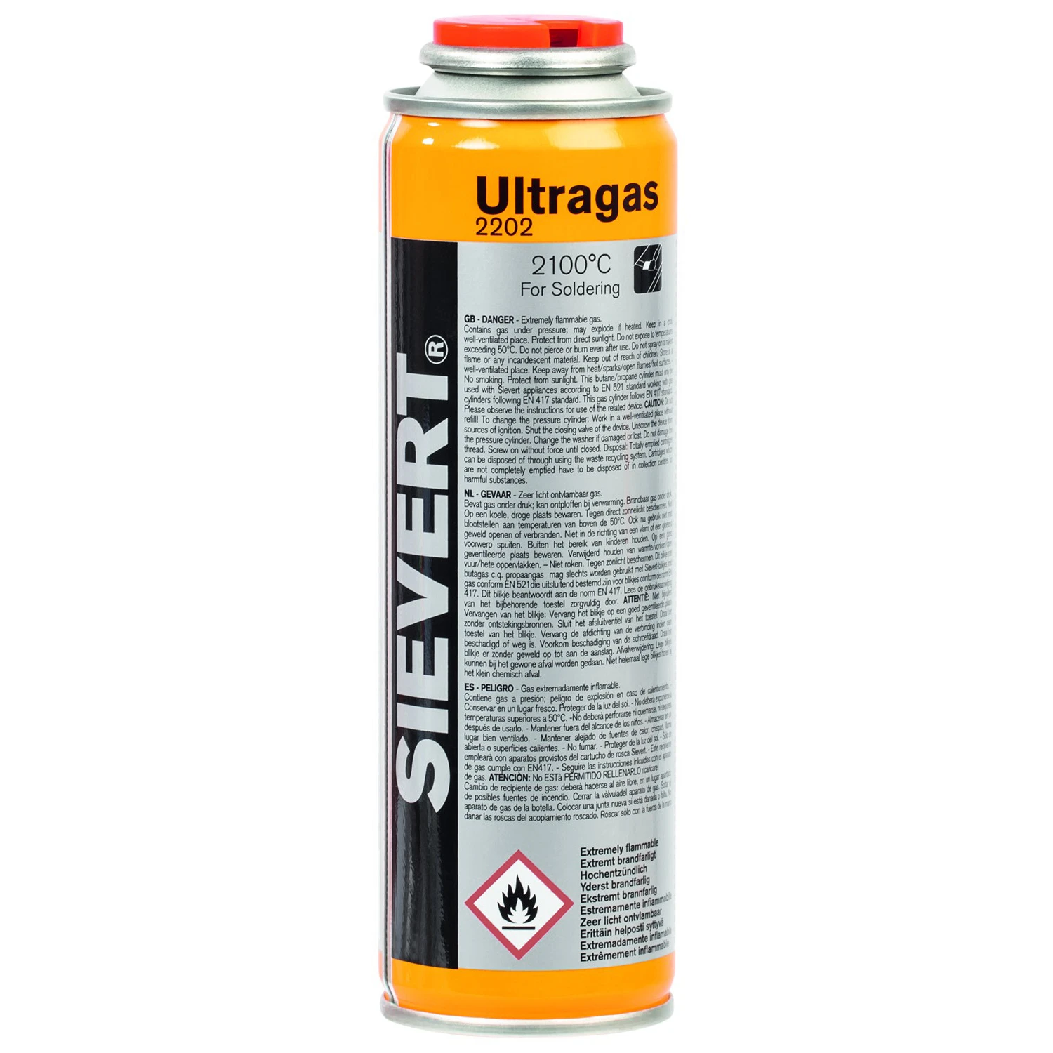 Sievert Cartouche Ultragaz, 60g pour PSI (12pcs)