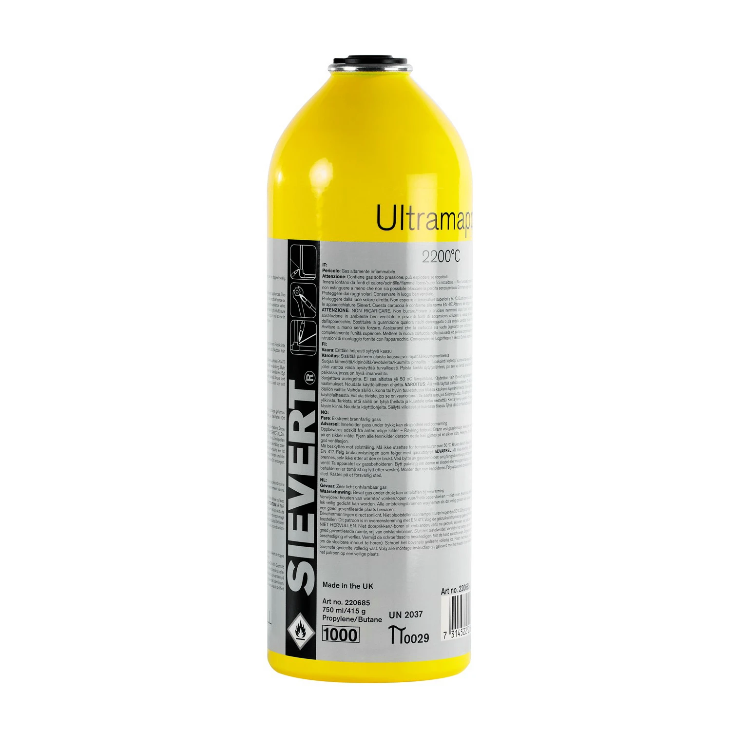 Sievert Cartouche Gaz UltraMapp 420g/750ml (12pcs)