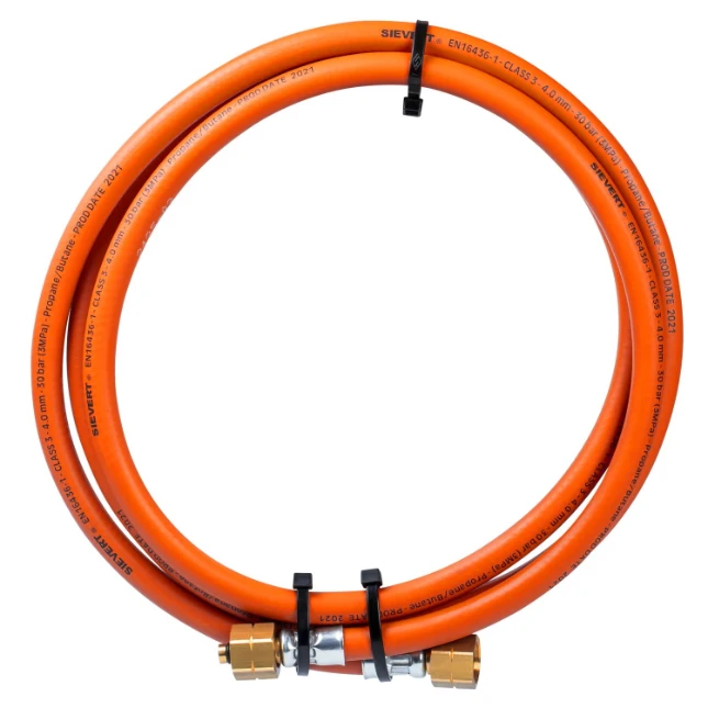 Sievert Propaanslang 2m O4mm 3/8" LH draaibaar
