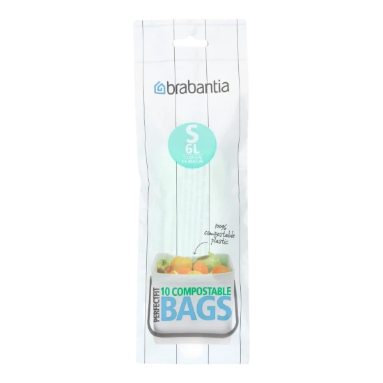 Brabantia Vuilniszak PerfectFit Composteerbaar S 6L (10 stuks)