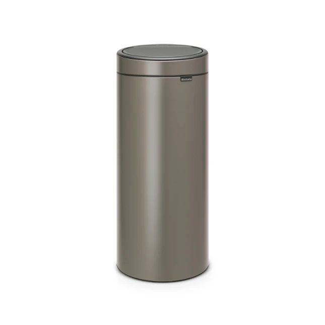 Brabantia Afvalemmer Touch Bin 30L - platinum