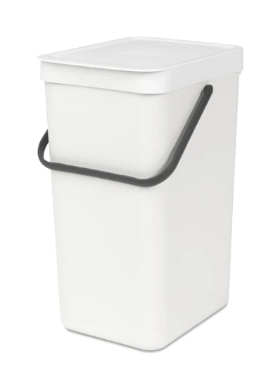 Brabantia Sort & Go Afvalemmer 16 liter, wit
