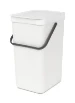 Brabantia Sort & Go Afvalemmer 16 liter, wit