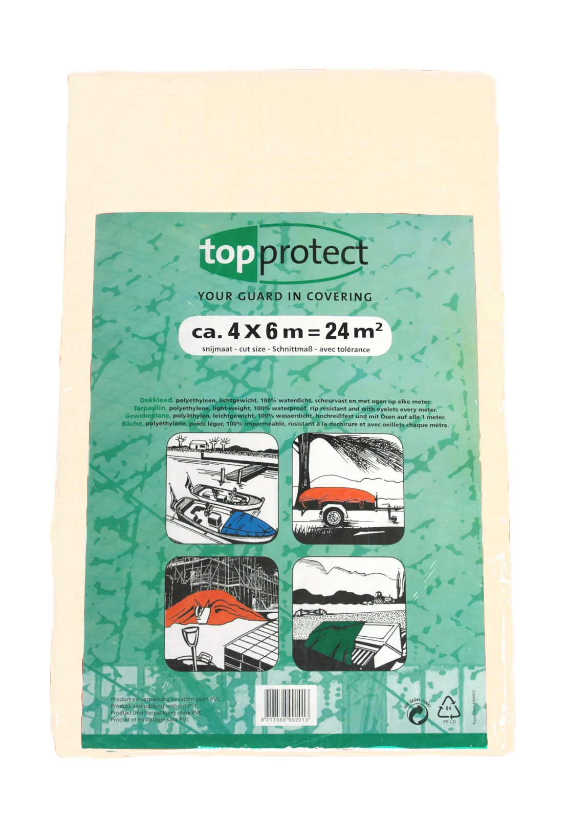 ERRO Dekkleed 4x6m (24m²) transparant