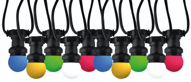 RELED Lichtsnoer IP44 met 20 fittingen - 20 meter