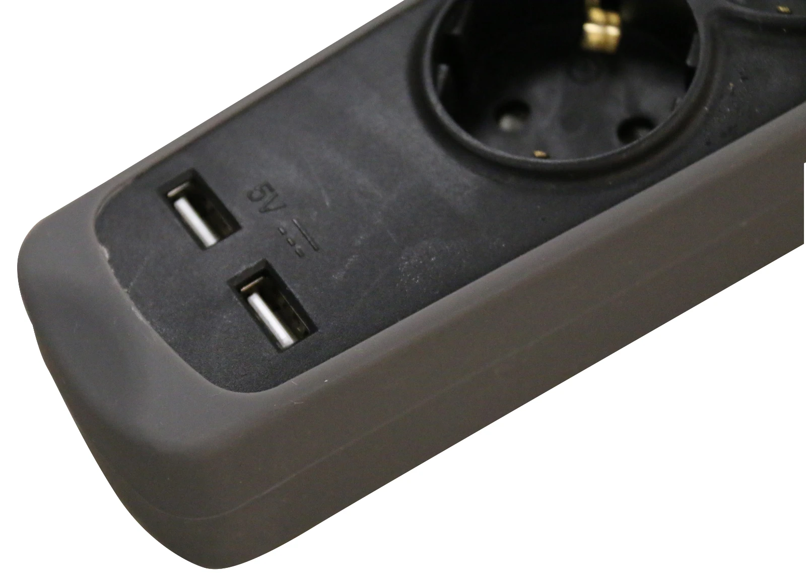 RELECTRIC Stekkerdoos 1,5 meter 5-voudig met 2x USB