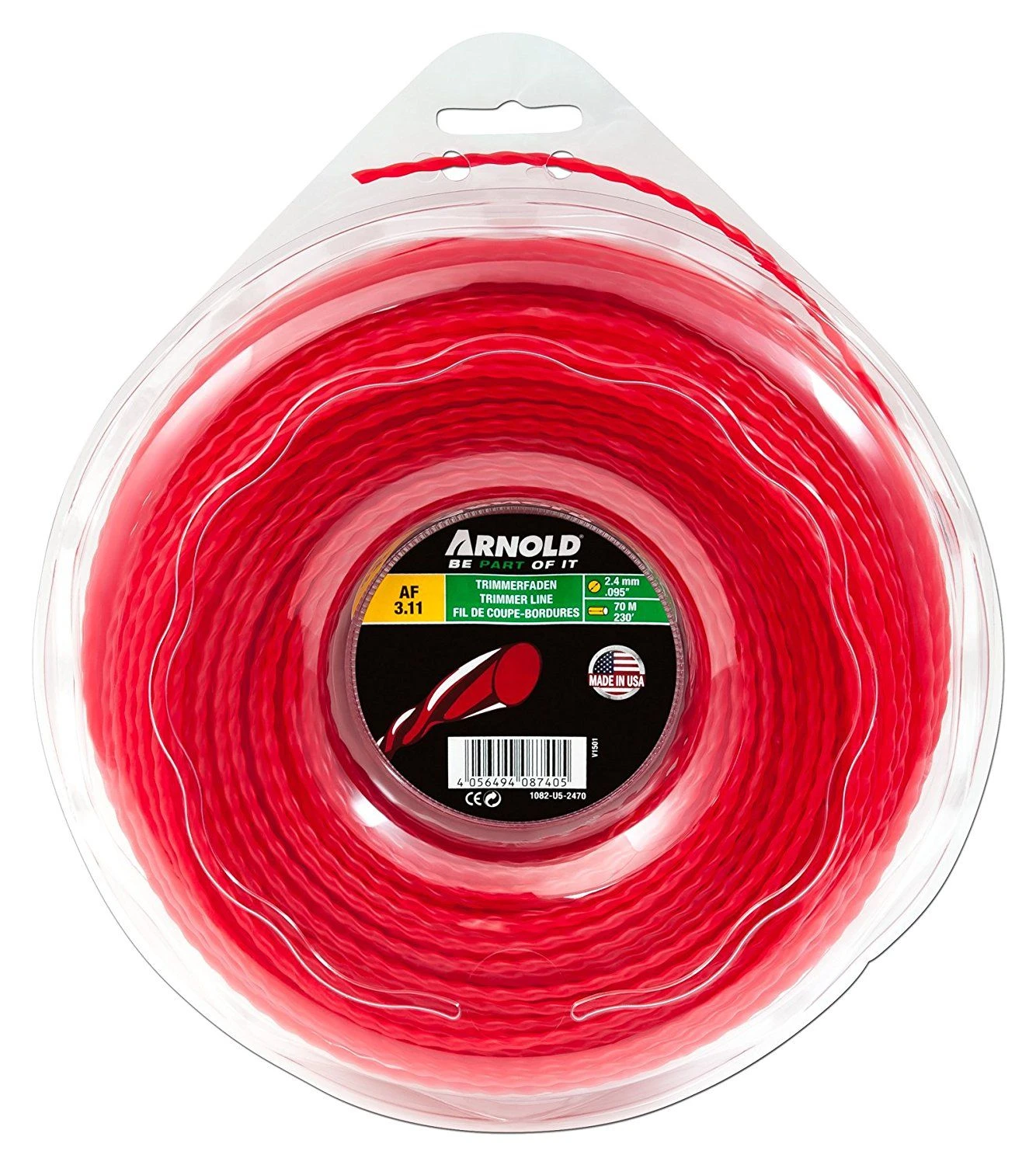 Arnold Trimmerdraad 70m O2.4mm rond gevlochten