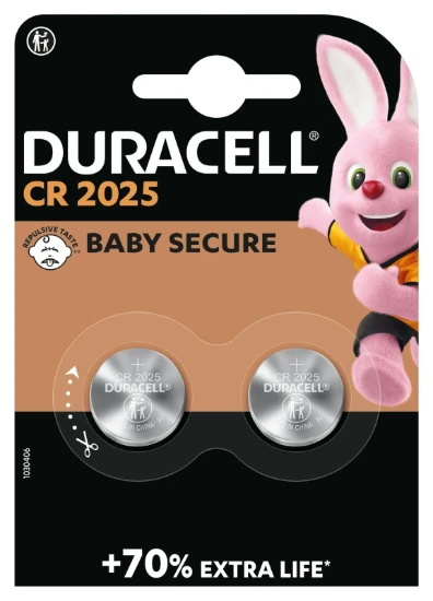 Duracell 2025 Lithium knoopcel batterijen 3V (2 stuks)