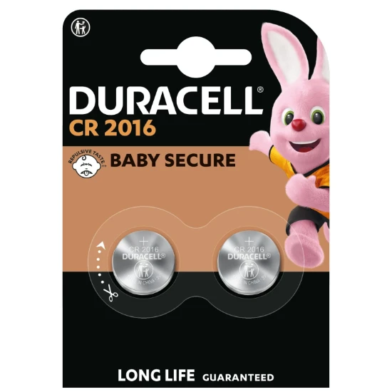 Duracell 2016 Lithium knoopcel batterijen 3V (2 stuks)