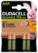 Duracell Ultra Oplaadbare AAA-batterijen 750mAh (4 stuks)