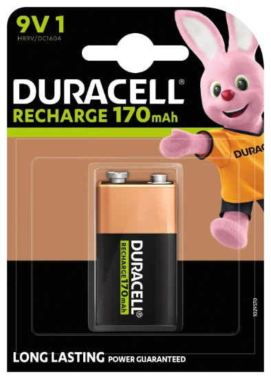 Duracell Ultra Oplaadbare 9V batterij 170mAh (1 stuk)