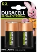 Duracell Ultra Oplaadbare D-batterijen 3000mAh (2 stuks)