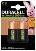 Duracell Ultra Oplaadbare C-batterijen 3000mAh (2 stuks)